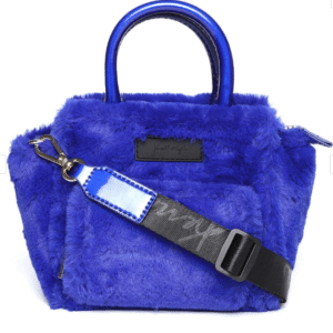 Kendall & Kylie for Blue Solid Faux Fur Sling Bag